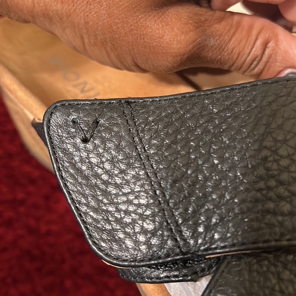 Vionic Black Wedge Sandals - Picture 8 of 16